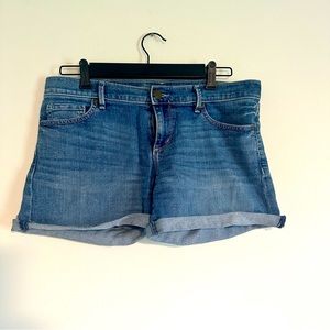 LOFT Denim Roll Shorts